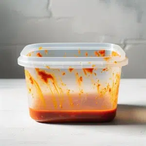 Vlekken op tupperware